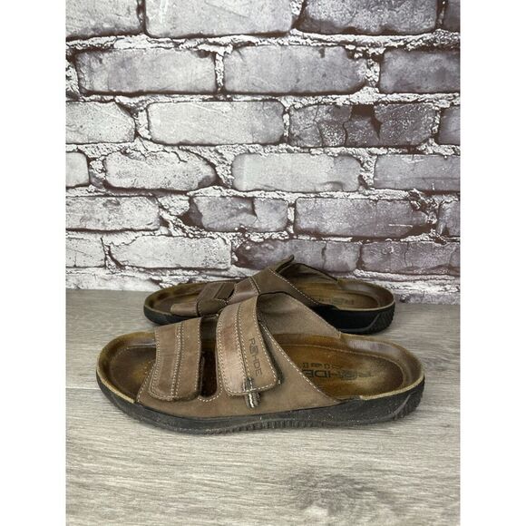 Rohde Soltau Brown Leather Casual Strap Mules Sandals Men’s Sz 10M US/43EU - Picture 2 of 16